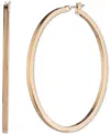 Karl Lagerfeld Gold-tone Large Hoop Earrings, 2.4" In Gold