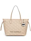 Karl Lagerfeld Large Ikon Tote Bag In Neutrals