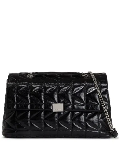 Karl Lagerfeld Large K/kuilt Shoulder Bag In Black