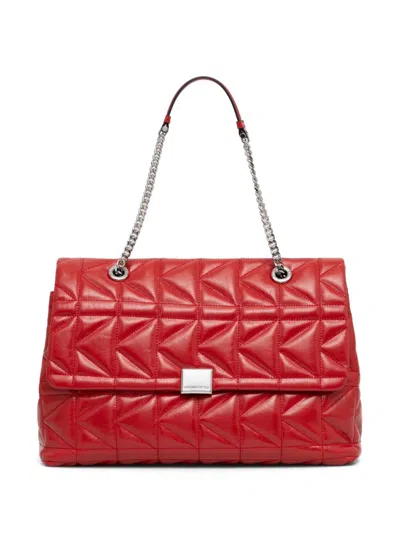 Karl Lagerfeld Large K/kuilt Tote Bag In Red
