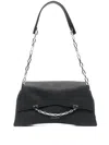 Karl Lagerfeld Large K/seven Leather Shoulder Bag In Black