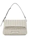 Karl Lagerfeld Large K/weave Shoulder Bag In Neutrals