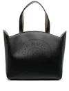 Karl Lagerfeld Large Perforated Tote Bag In Black
