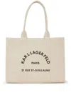 Karl Lagerfeld Large Rue St-guillaume Tote Bag In Neutrals