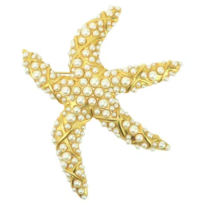 Pre-owned Karl Lagerfeld Large Starfish Brooch, 1980's In Multi