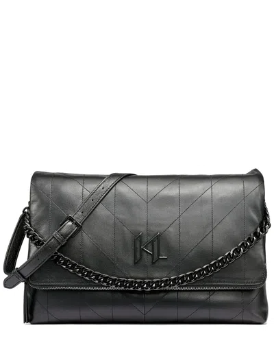 Karl Lagerfeld Lavande Leather Shoulder Bag