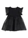 Karl Lagerfeld Layered Tulle Dress In Black