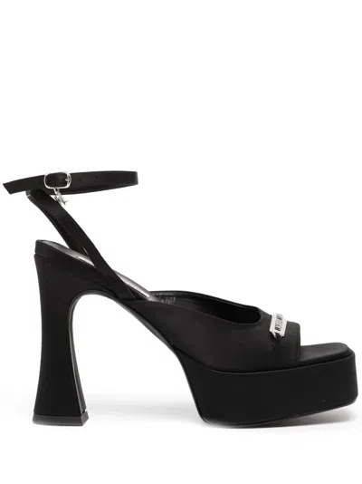 Karl Lagerfeld Lazula 120mm Logo-engraved Sandals In Black