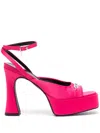 Karl Lagerfeld Lazula 120mm Logo-engraved Sandals In Pink