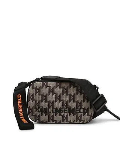 Pre-owned Karl Lagerfeld Leather Across-body Bag With Removable Strap - Crossbody Bags In Grey