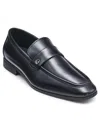 Karl Lagerfeld Leather Banded Slip On Loafer With Side Karl In Black