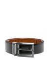 Karl Lagerfeld Leather Belt In Black