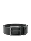 Karl Lagerfeld Leather Belt In Black
