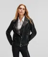 Karl Lagerfeld Leather Biker Jacket