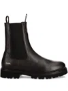 Karl Lagerfeld Leather Boots In Black