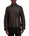 Karl Lagerfeld Leather Jacket In Brown