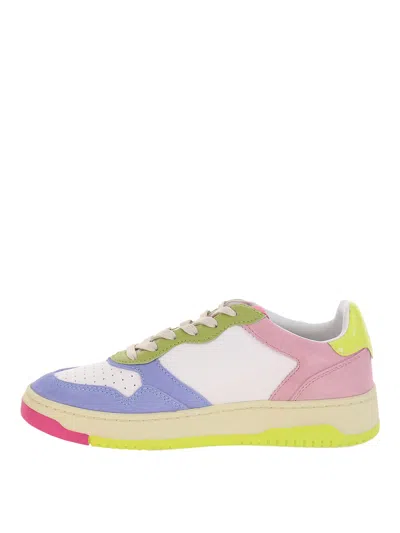 Karl Lagerfeld Leather Sneakers In Multicolour