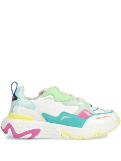 Karl Lagerfeld Leather Sneakers In White