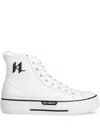 Karl Lagerfeld Leather Sneakers In White