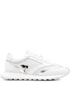 Karl Lagerfeld Leather Sneakers In White