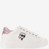 KARL LAGERFELD LEATHER SNEAKERS WITH LOGO
