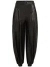 Karl Lagerfeld Leather Trousers In Black