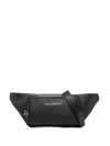 Karl Lagerfeld Leather Zip-fastening Belt Bag In Black