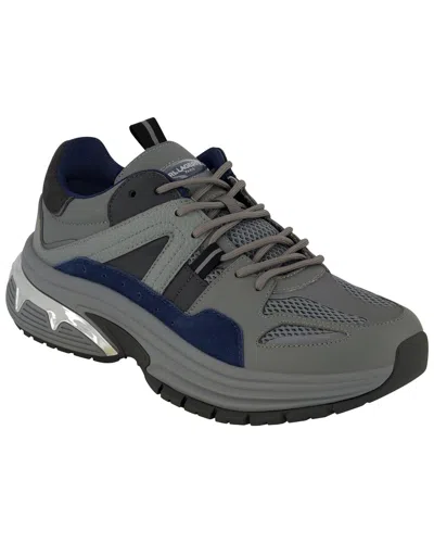 Karl Lagerfeld Leather Sneaker In Gray