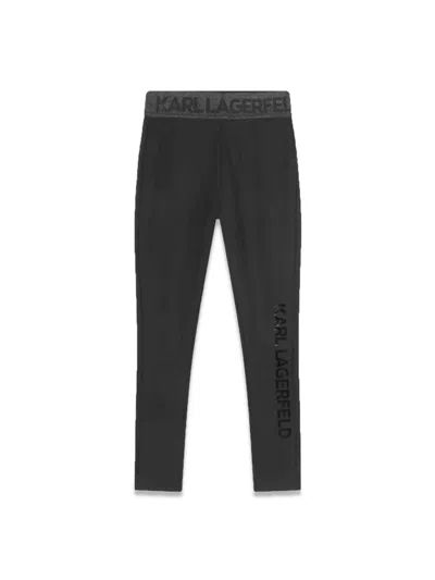 Karl Lagerfeld Kids' Leggins In Black