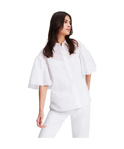 Karl Lagerfeld Letter Pattern Shirt In White