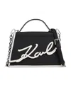 Karl Lagerfeld Signature Leather Top-handle Bag