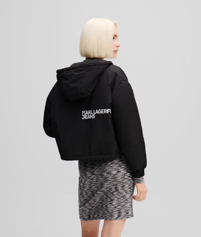 Karl Lagerfeld Light Padded Jacket In Black