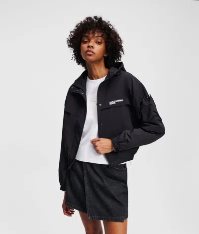 Karl Lagerfeld Lightweight Jacket In Black