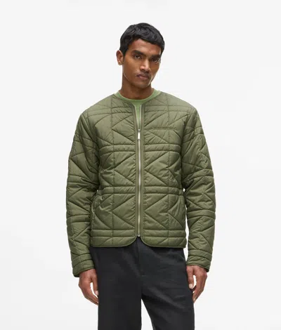 Karl Lagerfeld Lightweight Packable Jacket In Green