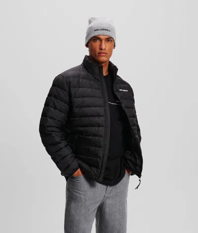 Karl Lagerfeld Lightweight Quilted Jacket In Black
