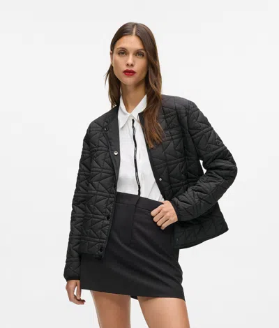 Karl Lagerfeld Lightweight Quilted Jacket In Black