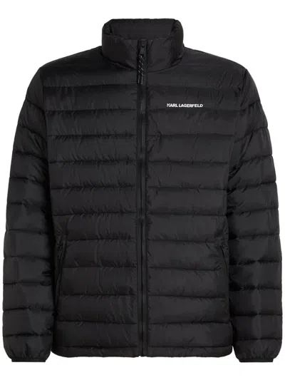 Karl Lagerfeld Lightweight Quilted Jacket In 999