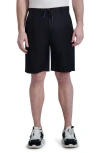 KARL LAGERFELD KARL LAGERFELD PARIS LINEN & COTTON DRAWSTRING SHORTS