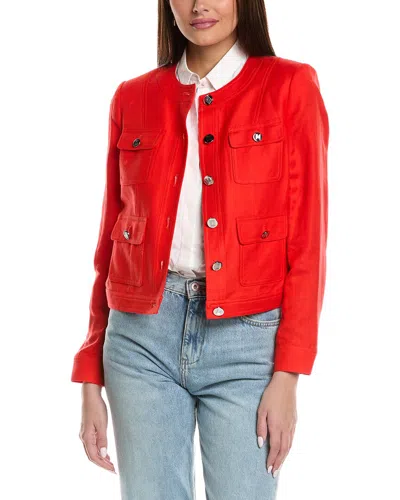 Karl Lagerfeld Linen-blend Blazer