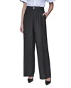 Karl Lagerfeld Linen Blend Pants In Black