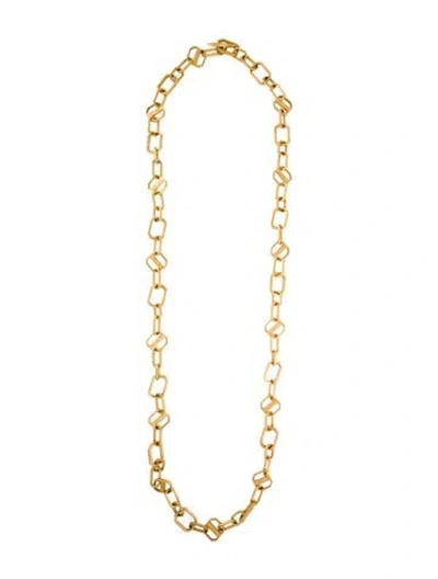 Pre-owned Karl Lagerfeld Link Chain Necklace, 50.5" In Multi