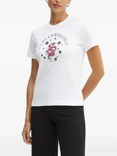 Karl Lagerfeld Lny T-shirt In Neutral