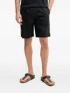 Karl Lagerfeld Logo-appliqué Elasticated Shorts In Black