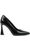Karl Lagerfeld Logo-appliqué Pumps In Black