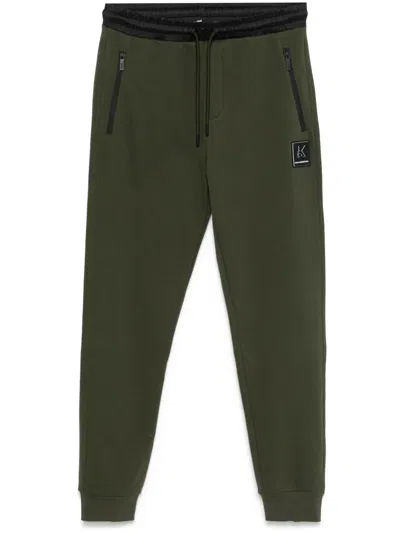 Karl Lagerfeld Logo-appliqué Track Pants In 绿色