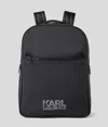 Karl Lagerfeld Logo Backpack In Black