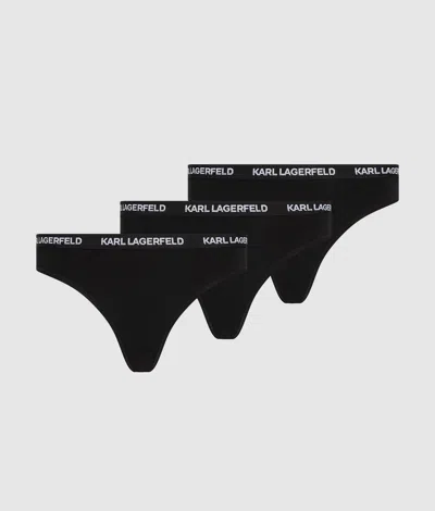 Karl Lagerfeld Logo Brief – 3 Pack In Black