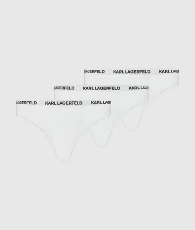 Karl Lagerfeld Logo Brief – 3 Pack In White