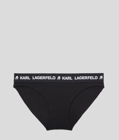 Karl Lagerfeld Logo Briefs In Black