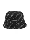 Karl Lagerfeld Logo Bucket Hat In Black